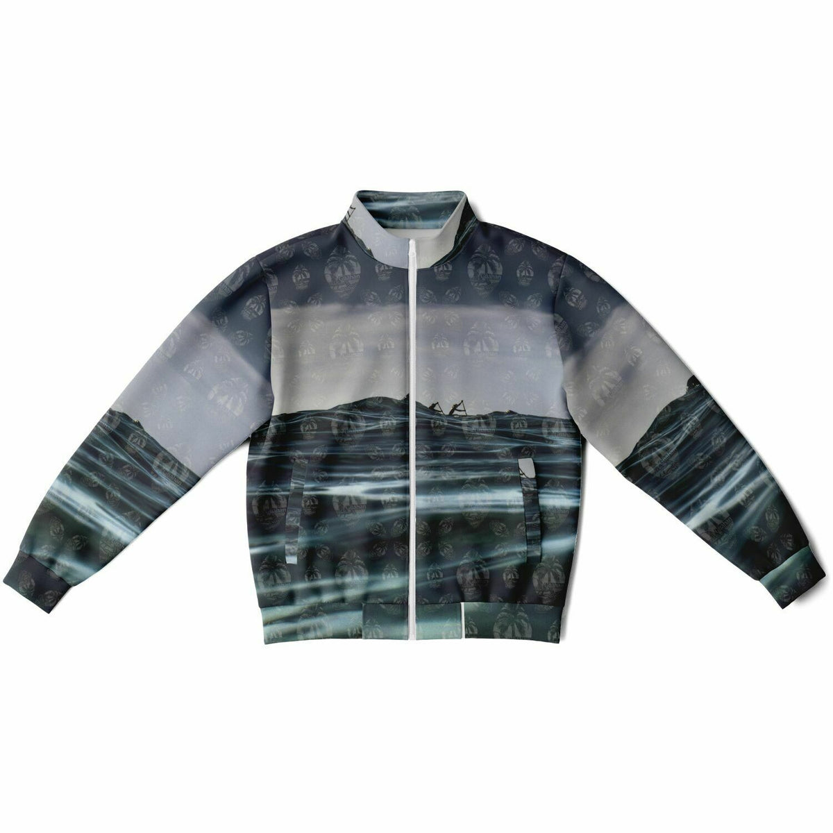 Blue Guahan with Seal overlay Track Jacket