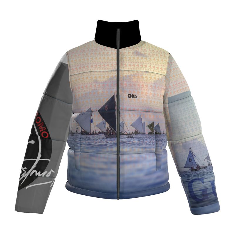 Guam FestPac Traditional Canoe Welcome Puffer Jacket