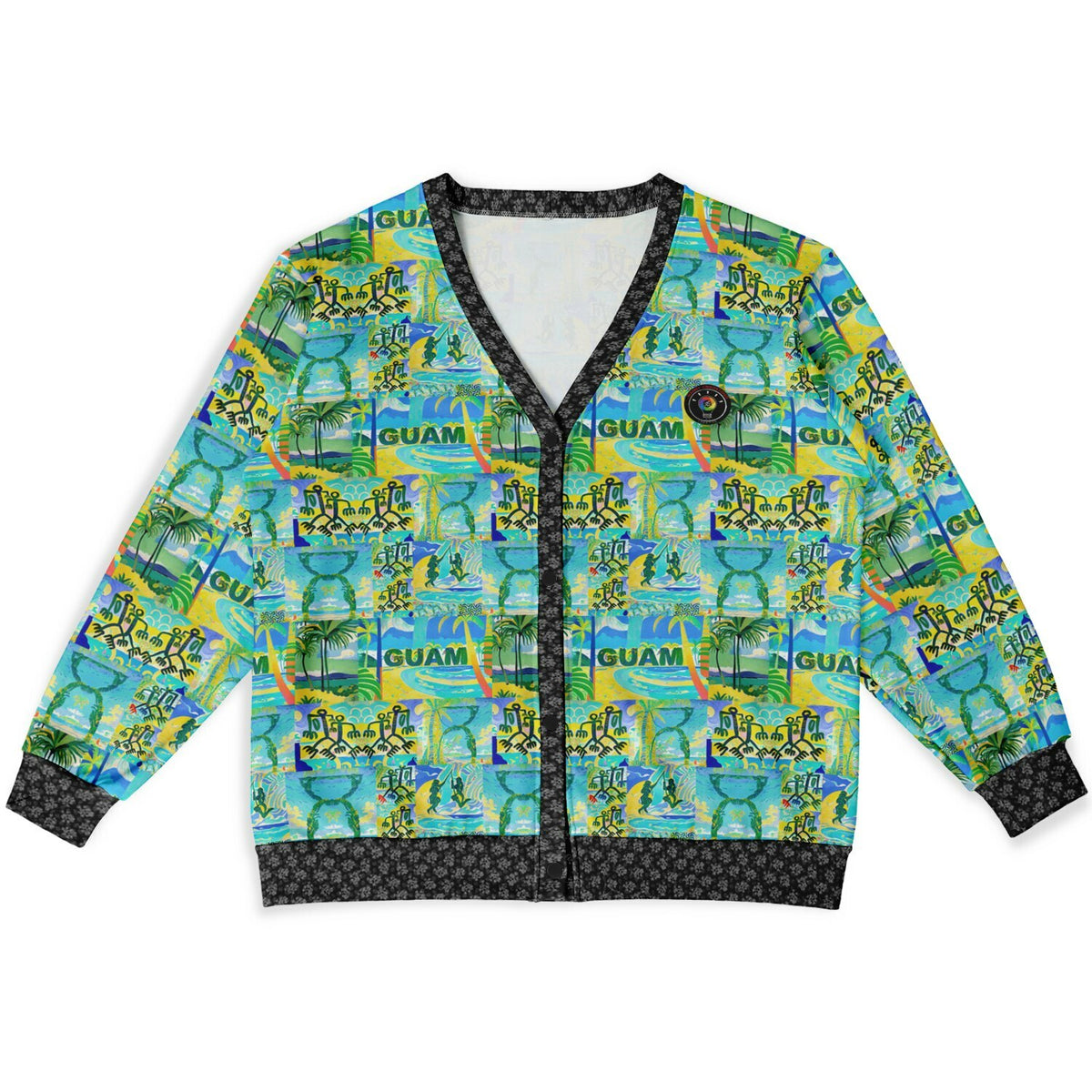 Guam Art Gauguin inspired Cardigan
