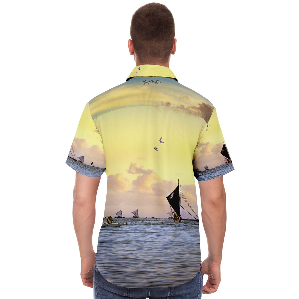 Traditional Canoe Welcome FestPac 2016 Short Sleeve Button Down Shirt