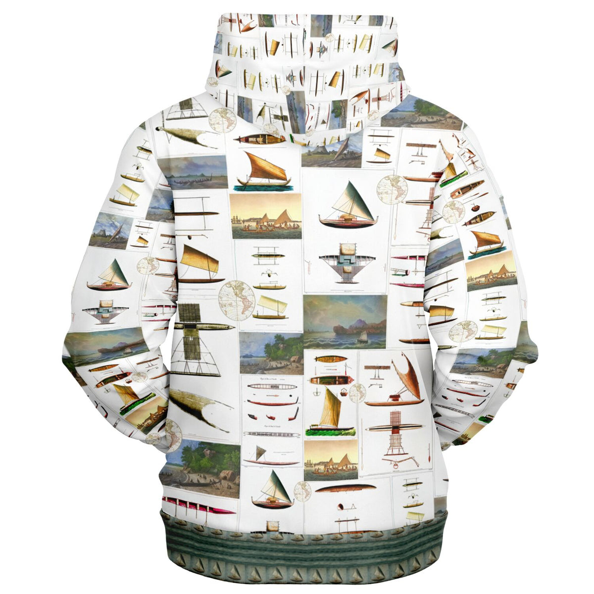 *SEAFARERS History Fashion Zip-Up Hoodie