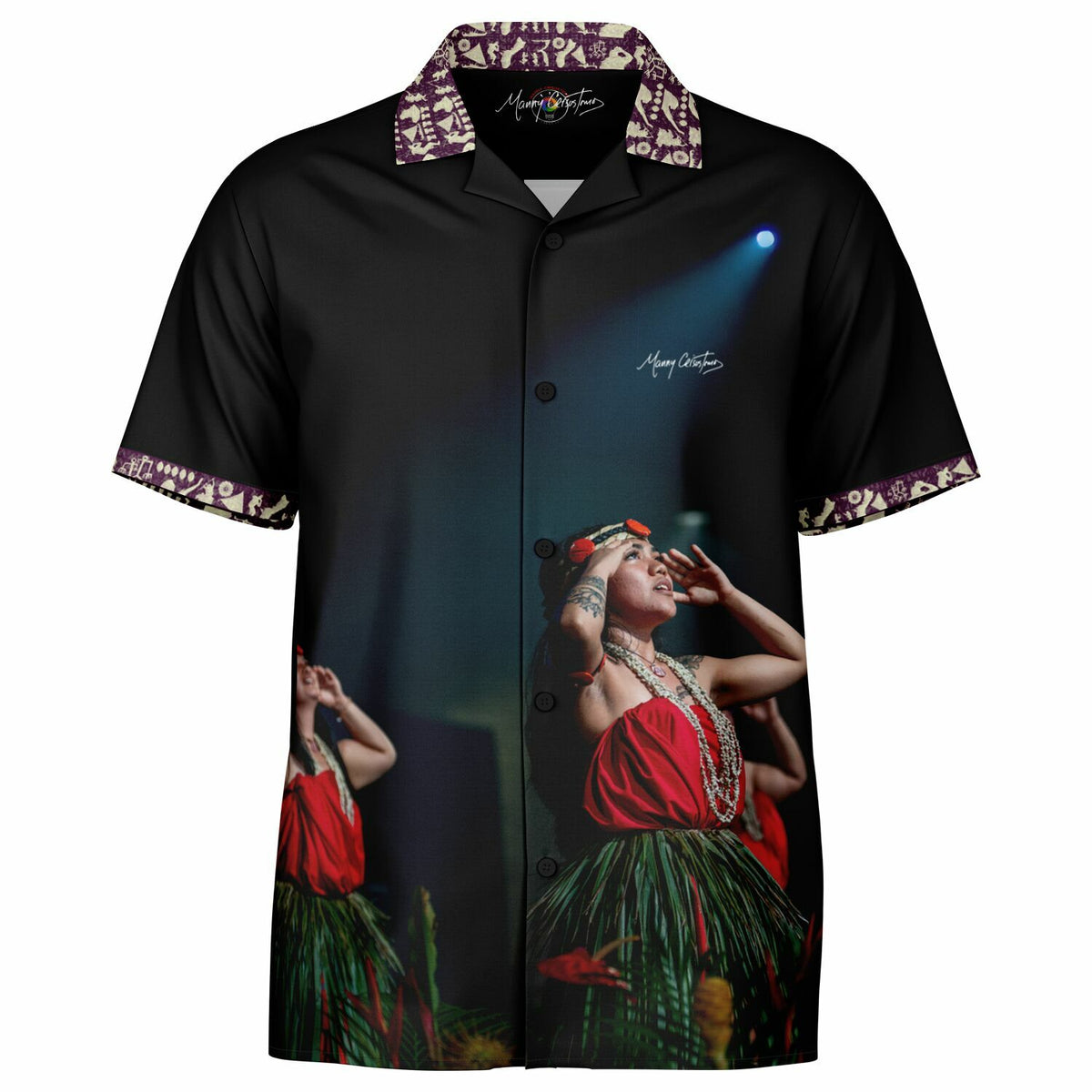 *HAWAII FESTPAC_Guam Short Sleeve Button-Down Shirt