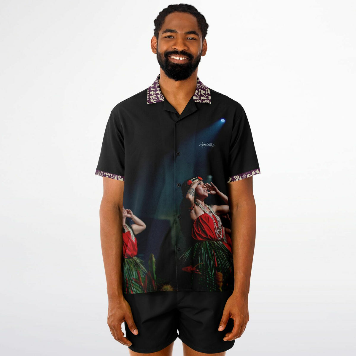 *HAWAII FESTPAC_Guam Short Sleeve Button-Down Shirt