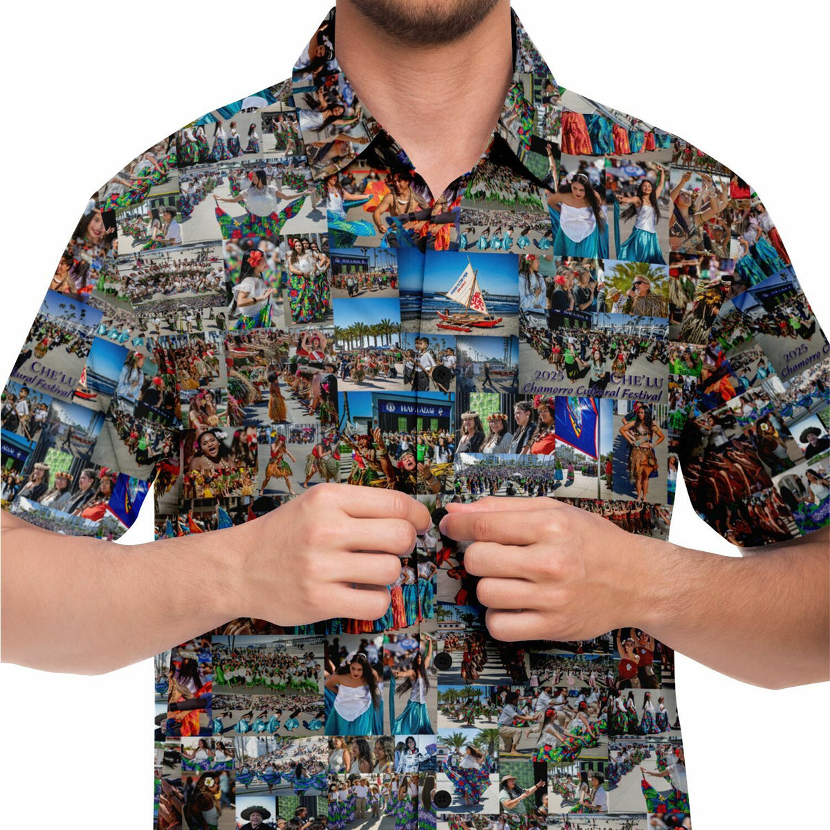 CHE'LU 2025 Chamorro Cultural Festival Short Sleeve Button Down Shirt