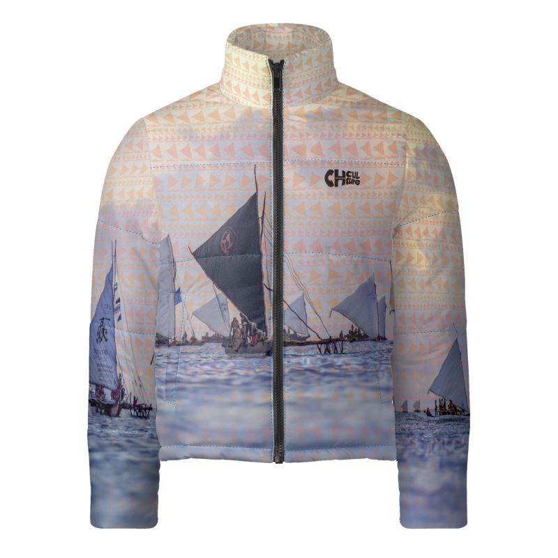 Guam FestPac Traditional Canoe Welcome Puffer Jacket